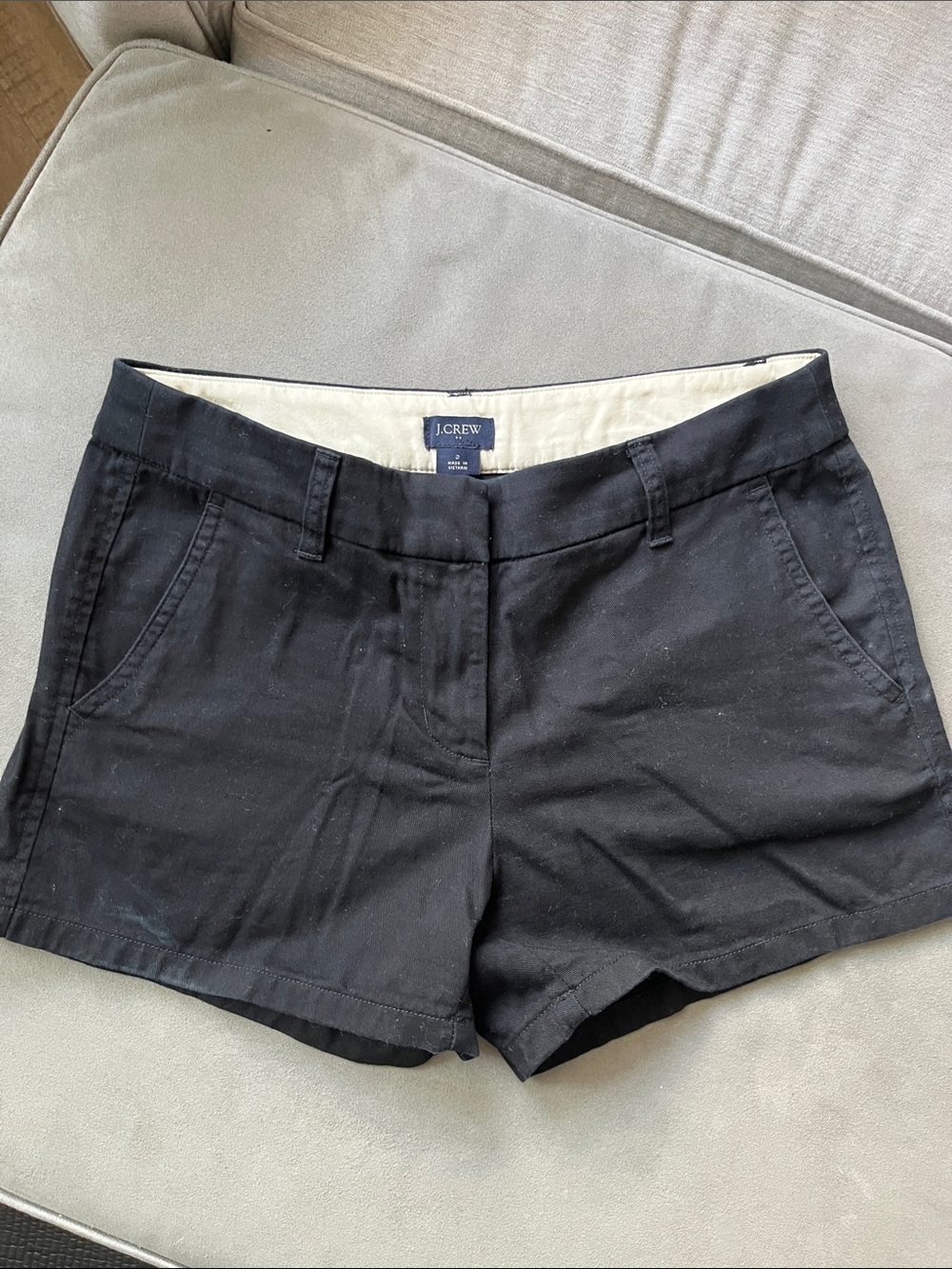 J. Crew Black High Waist Cotton Shorts
